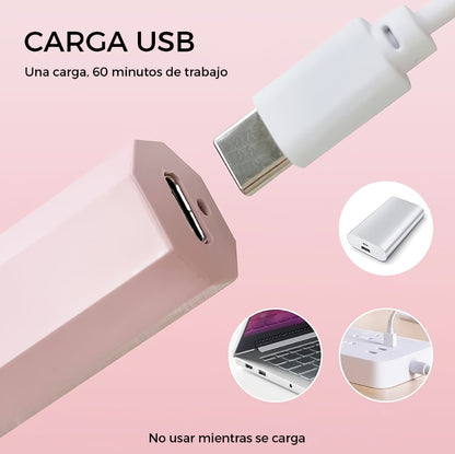 MINI LAMPARA DE UÑAS PORTÁTIL Y RECARGABLE