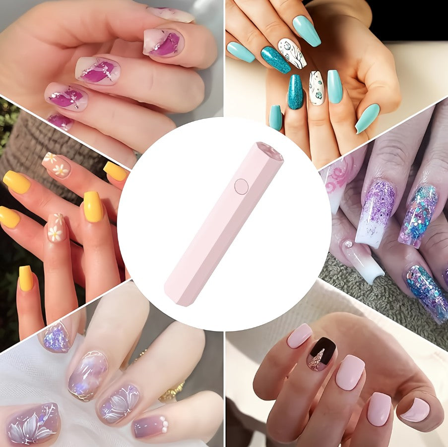 MINI LAMPARA DE UÑAS PORTÁTIL Y RECARGABLE